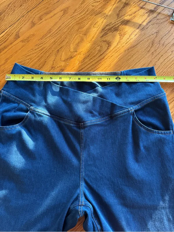Halara Flex High Waisted Crossover Pocket Washed XL Casual Jeans, NWT Stretchy - Image 7