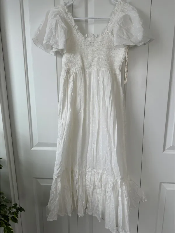 Cleobella Ashlyn Midi Dress NWT Ivory XS - Image 5