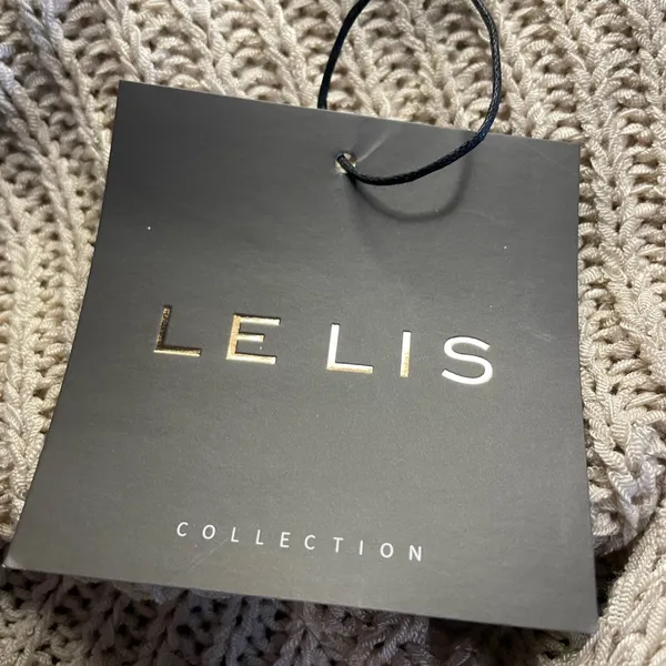 Le Lis Tan One-Shoulder Knit Top - Image 4