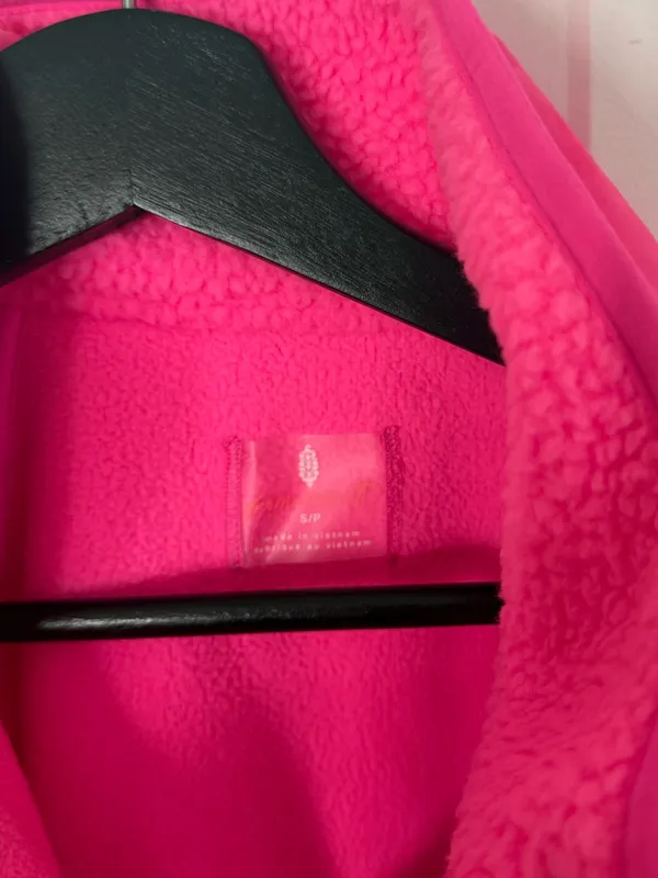 Free People Hit The Slopes Fleece Jacket in Pink S - Image 6