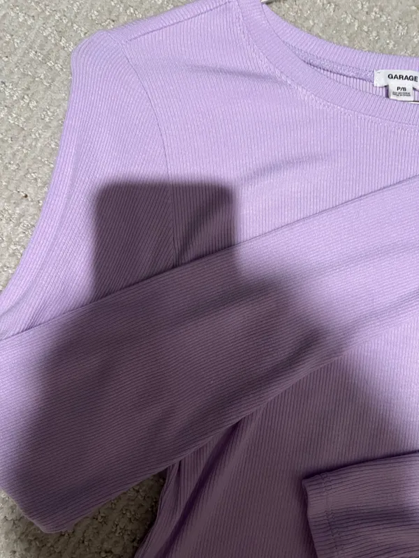 Garage Long Sleeve Top Purple - Image 2