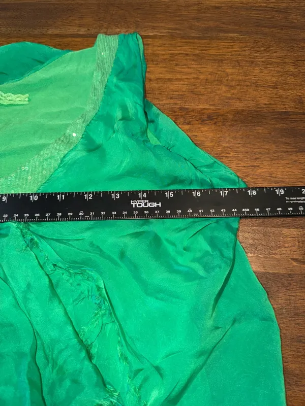 Unbranded‎ Italian Silk Blend Ruffled Tiered Maxi Dress - Image 4