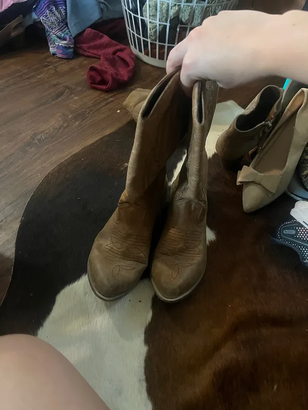 Ladies brown cowboy boots - Image 2