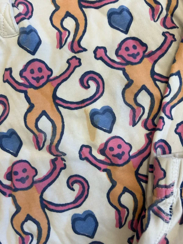 Roller Rabbit Lovely Monkey Long Sleeve Pajama Set - Image 8