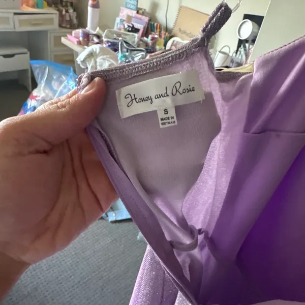 Honey and Rosie Purple Hoco Dress - Image 3
