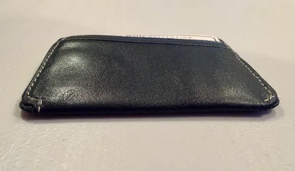 VINTAGE: John Weitz Collection | leather card wallet with ID window - Image 9