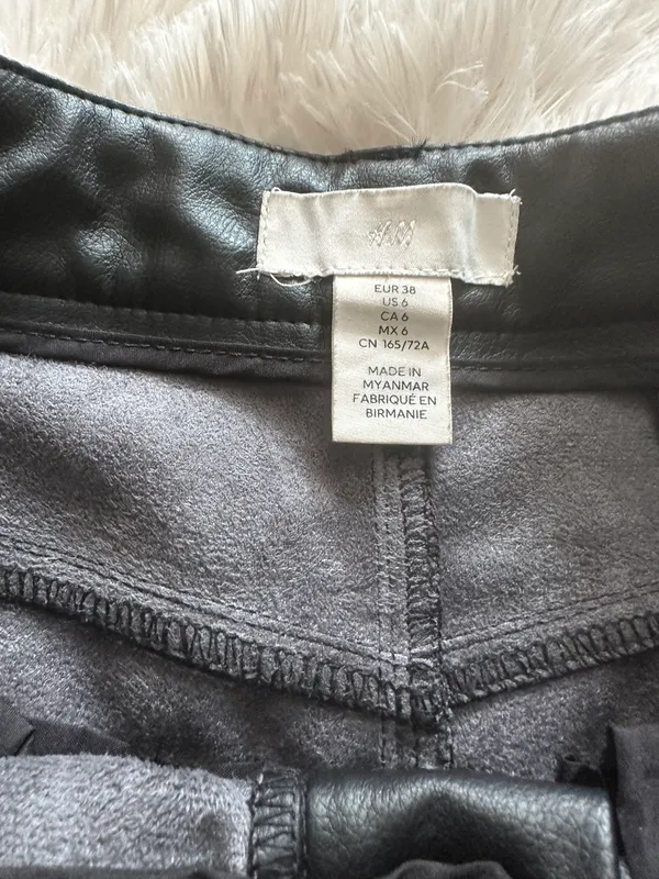 H&M Faux Leather Pants - Image 3