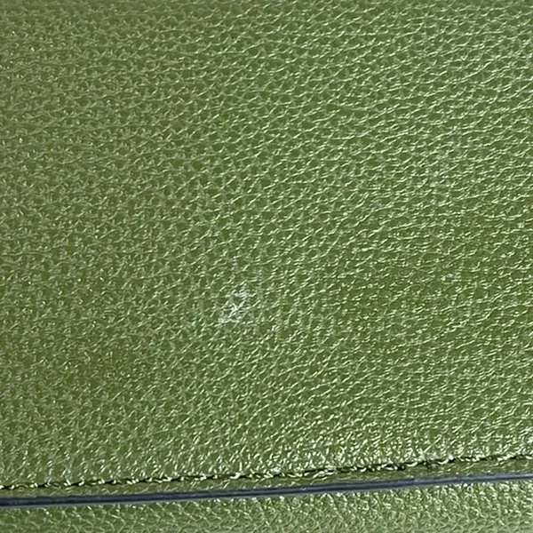 Olive Green Vegan Leather Camera Bag Crossbody Purse - Image 11