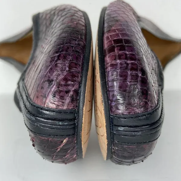Sam Edelman Snakeskin Leather Ballerina Flats Size 8M - Image 12