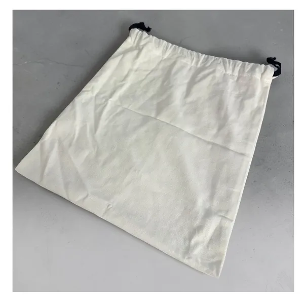 Moncler Canvas Drawstring Shoe Dust Bag Logo Patch Storage Accessory White Logo - Image 2
