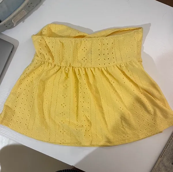 Babydoll Top Yellow Size XS - Image 2