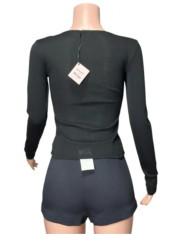 ROUJE PARIS x DAMART Maurice Shirt, Black, FR34/US2 - Image 4