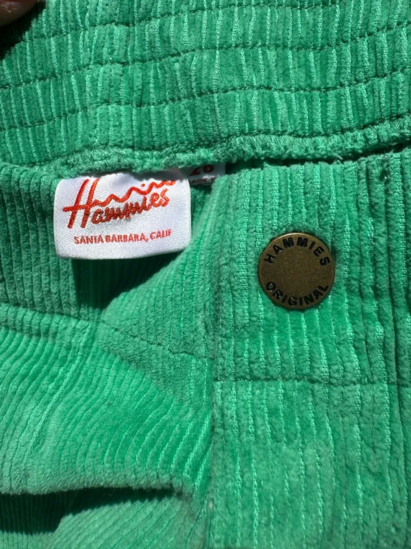 Hammies Corduroy Shorts Green Size 26 - Image 4
