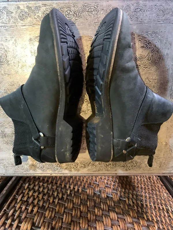 Teva Black Leather Booties Size 6.5 - Image 3