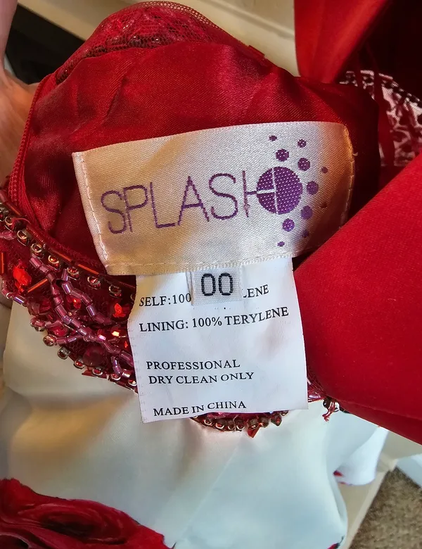 Splash Red Formal Boutique Red Dress - Image 3