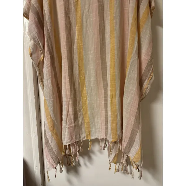 Aerie Women's Lightweight Neutral Colored with Fringe OS‎ Shrug 100% Cotton - Image 12