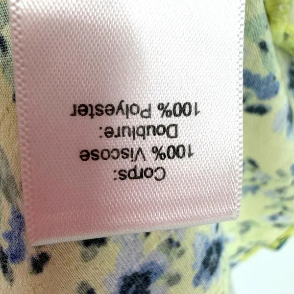 ASTR THE LABEL Chalet Floral‎ Mini Dress Women Medium Yellow Coquette Feminine - Image 7