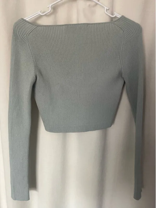 ZARA Crop Long Sleeve Top - Image 3