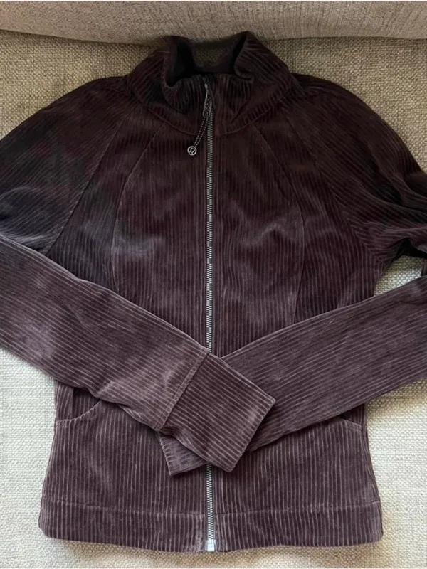 Lululemon Espresso Corduroy Jacket Scuba Track - Image 6