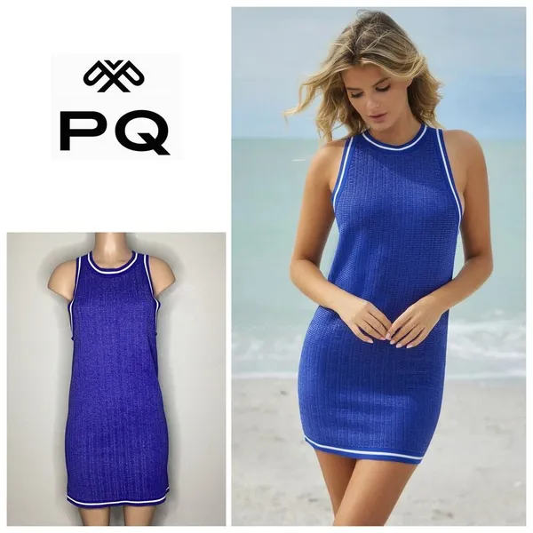 New. Pilyq blue coverup dress. M/L - Image 2