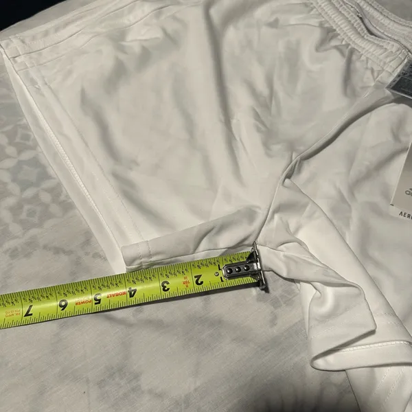 Adidas Women's Athletic White Shorts - Image 9