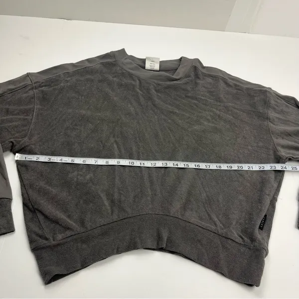 Varley Lyle Top Pavement Grey‎ Gray Womens Size Medium Sweatshirt *FLAWED - Image 9