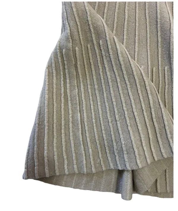 COS Bell Sleeve Neutral Wool Blend Textured Swing Sweater - Image 8