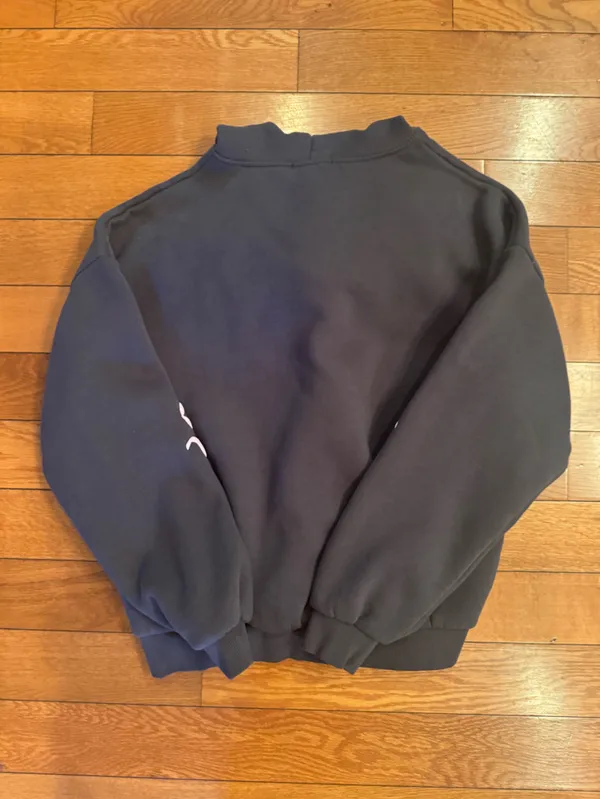 Edikted Bonney Bow Detail Hoodie - Dark Gray (Size Medium) - Image 4