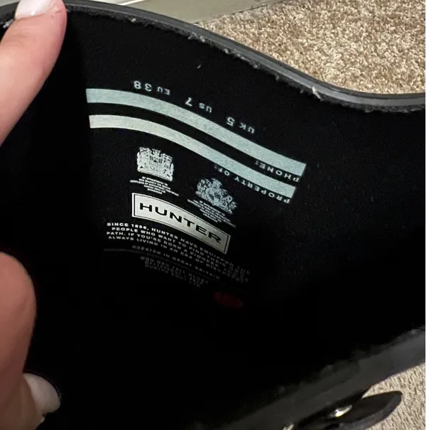 Hunter Rain Boots Tall Original Gloss Black - Image 4