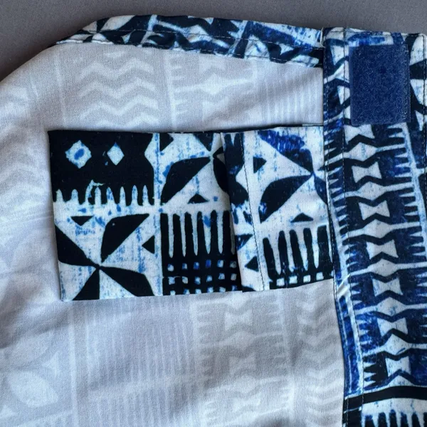 RipSkirt Hawaii Wrap Skirt XL Length 1 Pacific Tapa Blue Quick Dry Beach Travel - Image 6