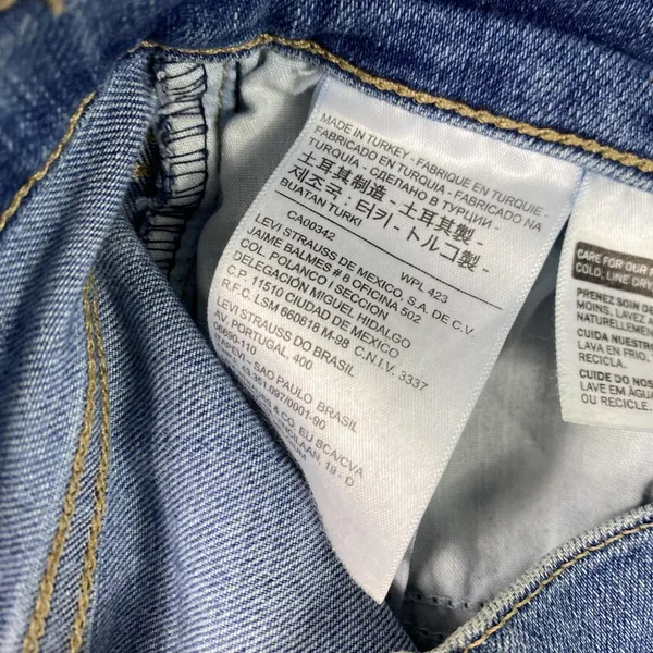 Levi's Mile High Super Skinny Jeans Womens 26 Blue‎ Medium Wash High Rise Denim - Image 9