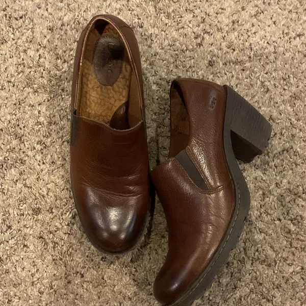 boc Brown Leather Women's Mules Size 10 - Image 2