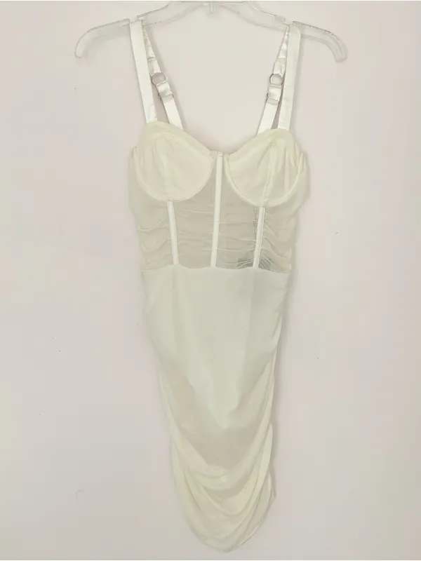 Leau Miami Mesh Corset Mini Dress - Image 3