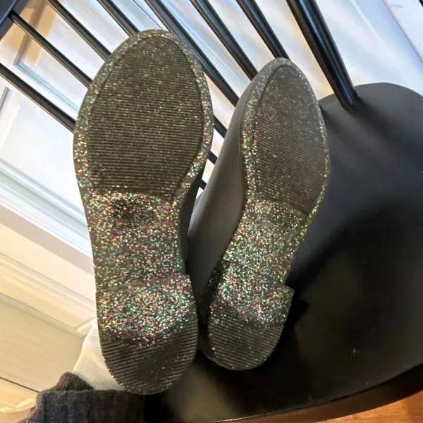 Jack Rogers Sallie green sparkle bottom rain boots size 7 - Image 3