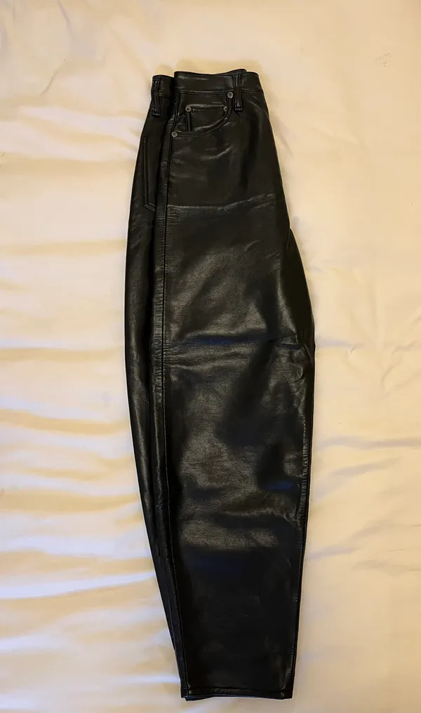 AGOLDE Leather Pants - Image 5