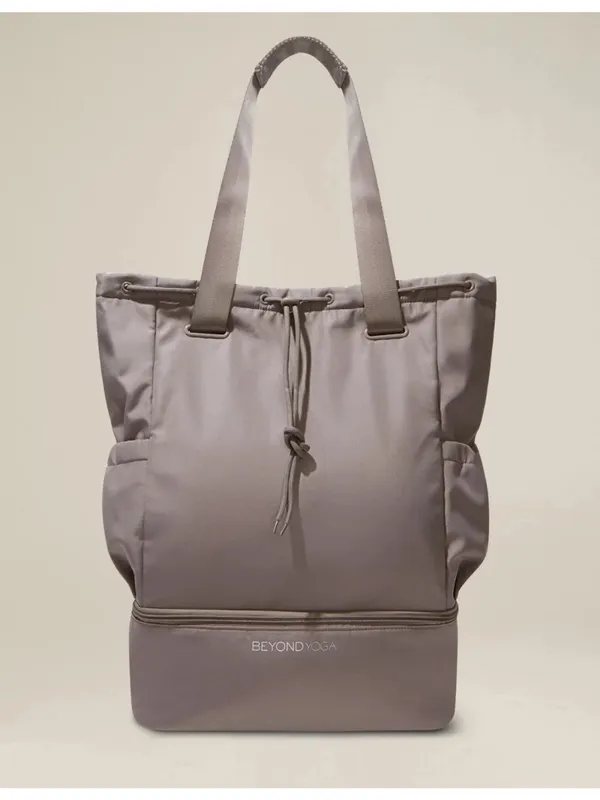 Beyond Yoga Convertible Gym Bag in Birch - Image 2