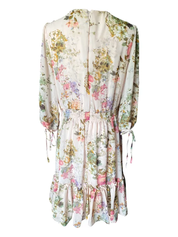 Taylor Floral Chiffon Mini Dress - Image 4