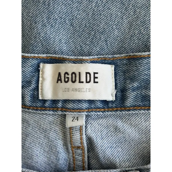 AGOLDE Riley High Rise Straight Leg Jeans Sz 24 - Image 8