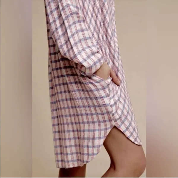 Anthropologie Saturday Sunday Plaid Tunic Size Large - Image 3