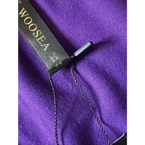Women’s Woosea Sleeveless Purple V-Neck Maxi Dress Pockets Size S NWT - Image 6