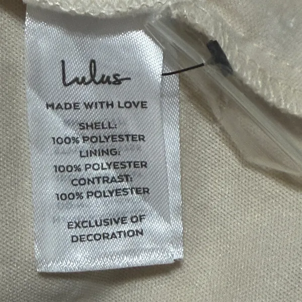 Lulu's Ivory Fringe Sequin Mini Dress Size Small Gatsby Flapper Cocktail‎ - Image 9