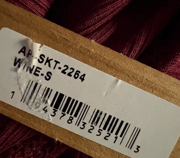 Skims RARE soft lounge ruched long skirt Color wine - Image 3