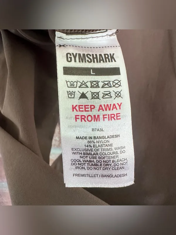 Gymshark Leggings Ankle Gray Women’s Large Athletic Workout Gym Activewear - Image 6