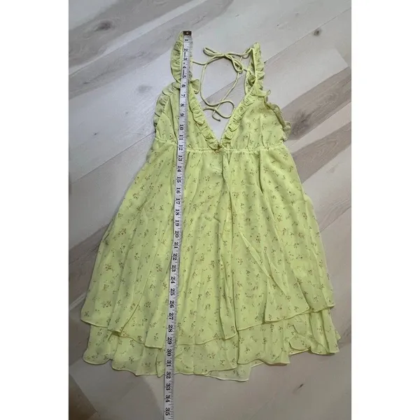 Anthropologie Rumored NWT Women Large Floral Secret Garden Mini Dress Coquette - Image 7