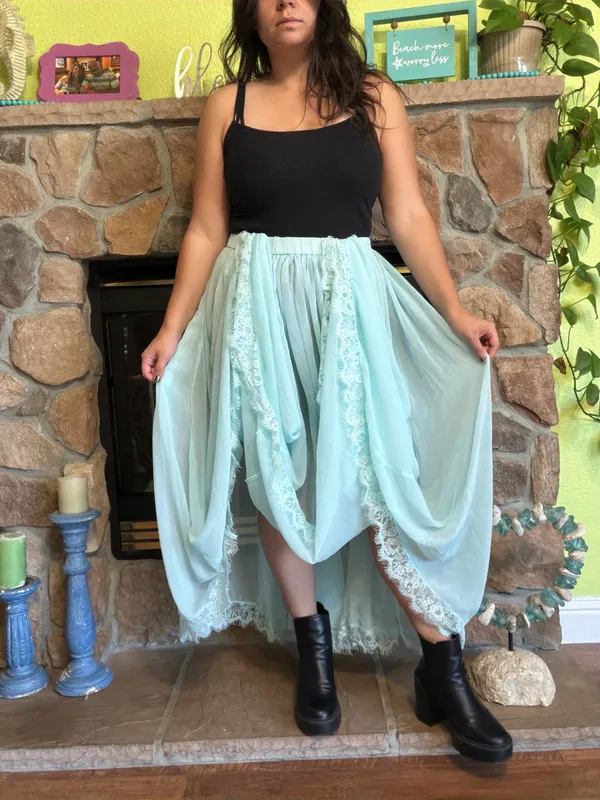 NWT Anthropologie Sheer Maxi Skirt - Image 4