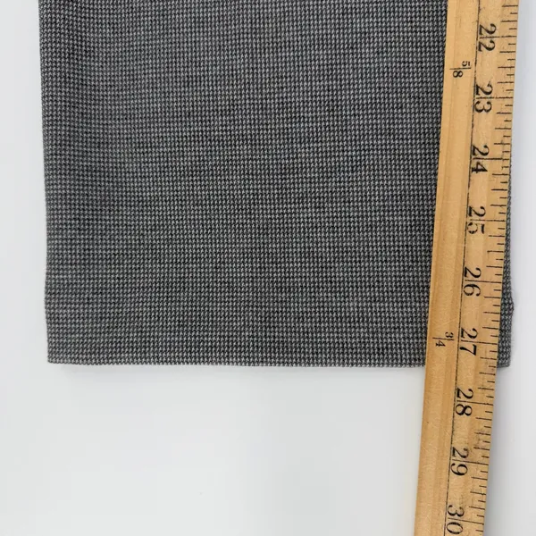 LOFT Gray Houndstooth Ponte Pull-On Straight Leg Dress Pants NEW Size M - Image 10