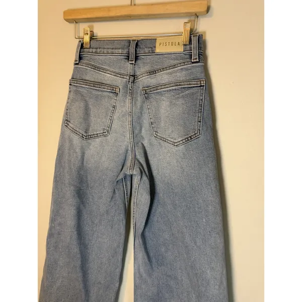 PISTOLA DENIM Bistro High Rise Ultra Wide Leg Lana Crop Sz 25 NEW $188 - Image 16
