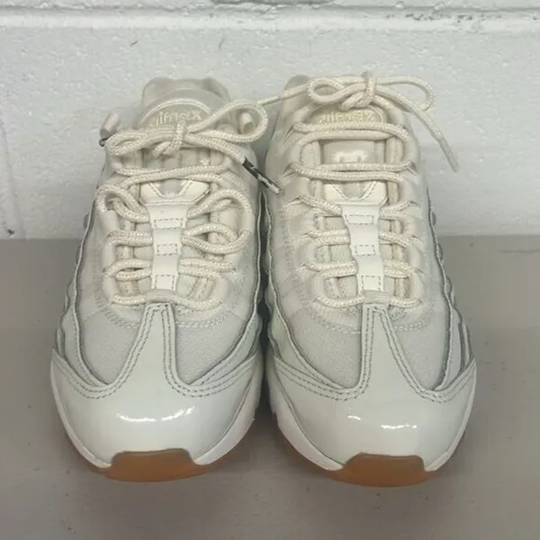 Nike AIR MAX Beige cream Tan Off White running Shoes sz 5.5 sneaker shoe - Image 8