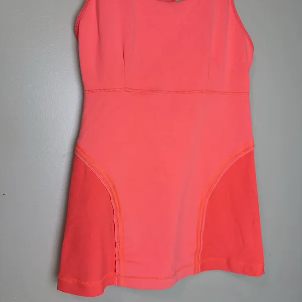 Lululemon Tank Top Women Orange Coral Racerback Athletic Workout Yoga Size 6 - Image 6