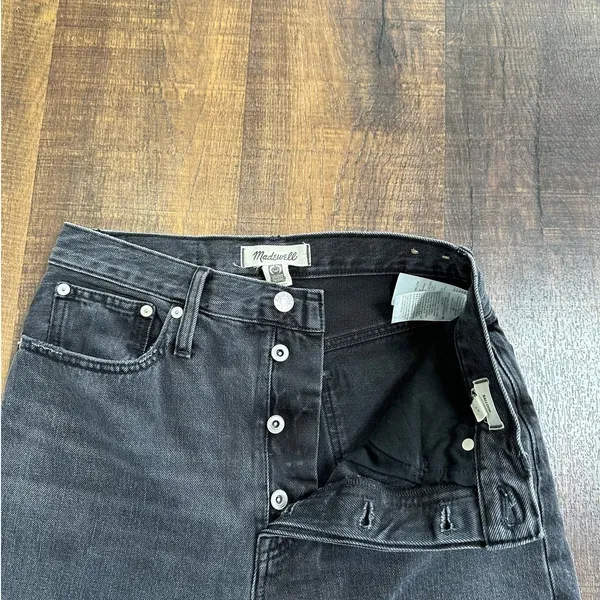 Madewell The Balloon Jean in Washed Black Size 26 - Image 4